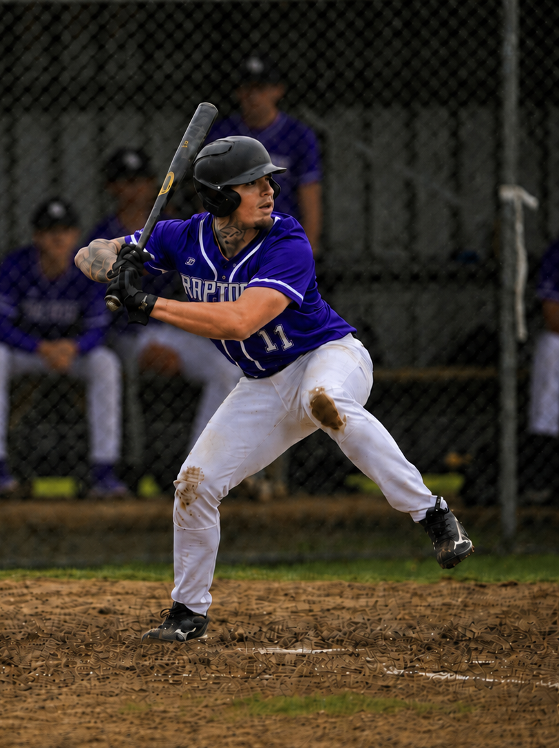Raptors Premier baseball player at bat